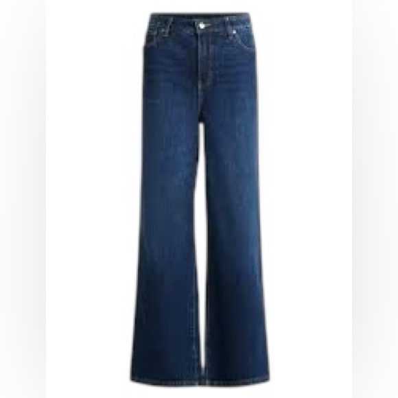 FREE ASSEMBLY High Rise wide leg stretch jeans size 12 - 
32.5” inseam - NWT! - Picture 2 of 12